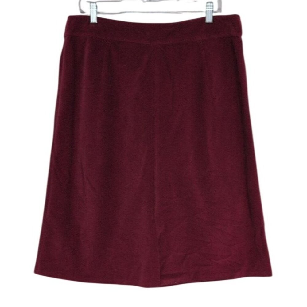 J Jill Corduroy A Line Skirt Womens Tall Size 16 Red Vintage 100% Cotton